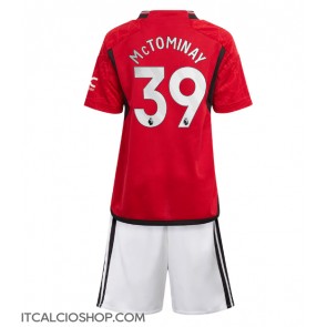 Manchester United Scott McTominay #39 Prima Maglia Bambino 2023-24 Manica Corta (+ Pantaloni corti)